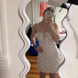 SHEIN Floral Mini Dress - Cream and Pink